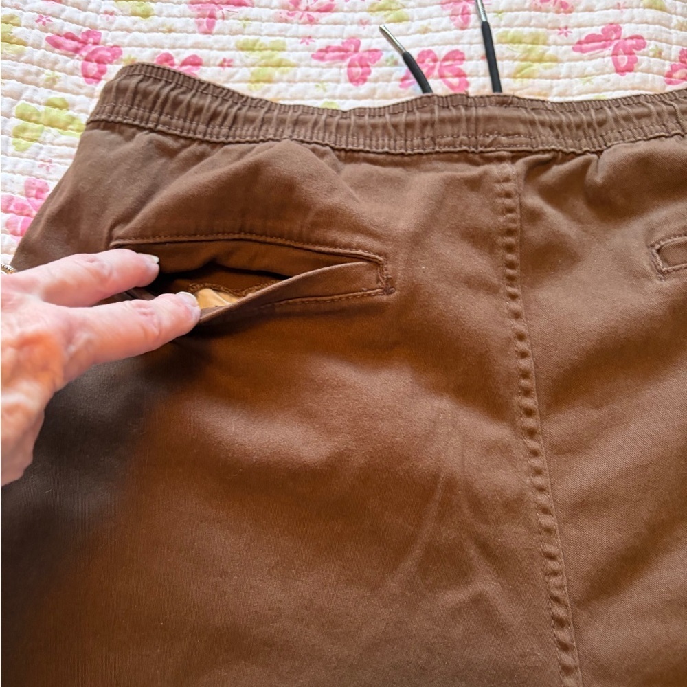 Arsenic Brown Joggers-Drawstring-Size Large-2Front Pockets/2Back Pockets - Picture 4 of 10